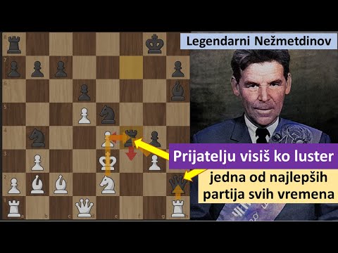 Nežmetdinov žrtvuje damu - jedna od najlepših partija ikada - staroindijska odbrana