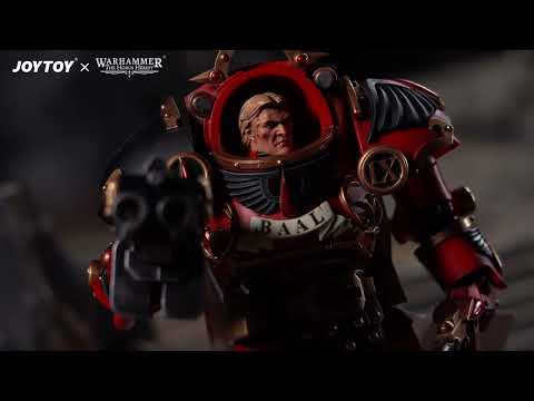 JoyToy 1/18 Warhammer The Horus Heresy，Blood Angels Legion Praetor in Tartaros Terminator Armour