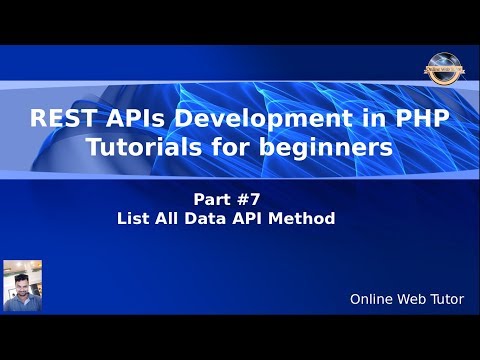 Learn REST APIs development in Core PHP Tutorials for Beginners 7 List All Data API Method