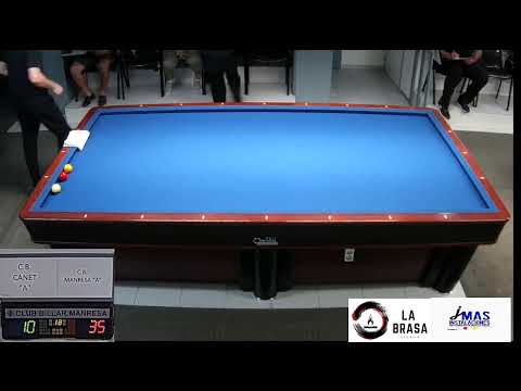 LLIGA CATALANA 3 BANDES: FRANCISCO HERNANDEZ (CB MANRESA) vs MIGUEL DE LA HOZ(CB CANET A)