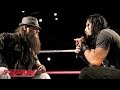 Roman Reigns And Bray Wyatt Have A Sit Down Discussion Raw October 19 2015