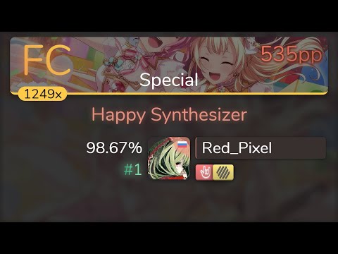 Red_Pixel | Pastel*Palettes - Happy Synthesizer [Special] +HDHR 98.67% {#1 535pp FC} - osu!