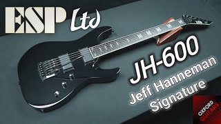 Video thumbnail for ESP LTD JH-600 Jeff Hanneman Signature 2021 H Dagger Inlays Kahler EMG Slayer guitar close up video by Oxford Guitars