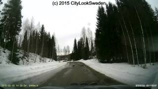preview picture of video 'Härnösand 2015-03-19 Risnäsvägen delen Gussjö till Hamre'