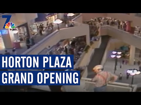 Grande inauguração do Horton Plaza (1985) | NBC 7 San Diego