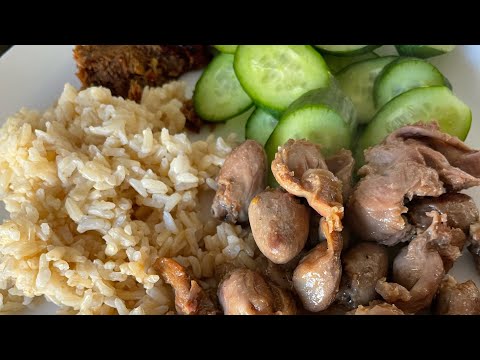 먹방Mukbang Lao Breakfast Chicken Hearts and Gizzards|| Recipe || COME AND EAT! #4k #youtube #video
