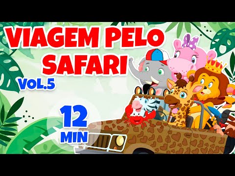 Viagem pelo Safari [clipe infantil] Vol. 5 - Giramille 12 min | Desenho Animado Musical
