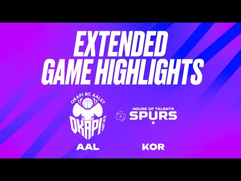 Okapi Aalst vs. House of Talents Kortrijk Spurs Extended Game Highlights