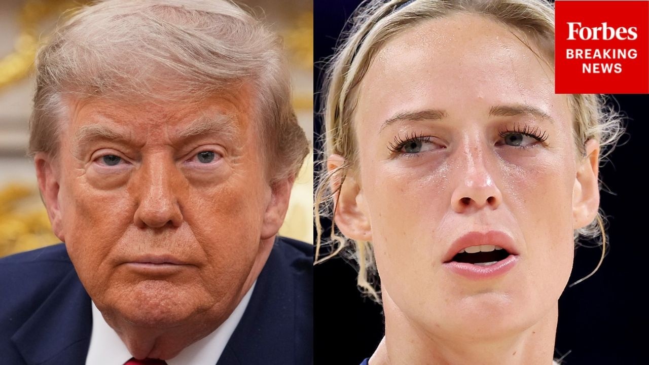 Video: Leavitt says Trump follows Cunningham's comments on trans athletes in women's sports