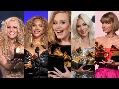 FEMALE SINGERS WITH THE MOST GRAMMY AWARDS