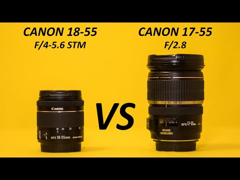 CANON 18-55 f4-5.6 STM vs CANON 17-55 f2.8 | lens comparison