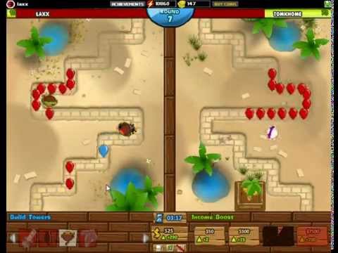BTD Battles - Defending with random towers E40 How not to do it