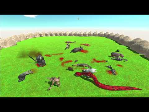 animal revolt battle simulator reptiles modern mammals vs mutant primates funny moment #72