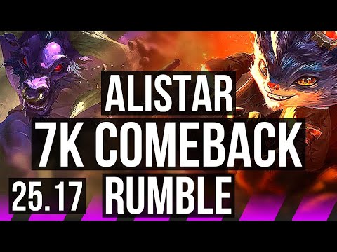 ALISTAR & Kai'Sa vs RUMBLE & Xayah (SUP) | 7k comeback | KR Diamond | 25.17