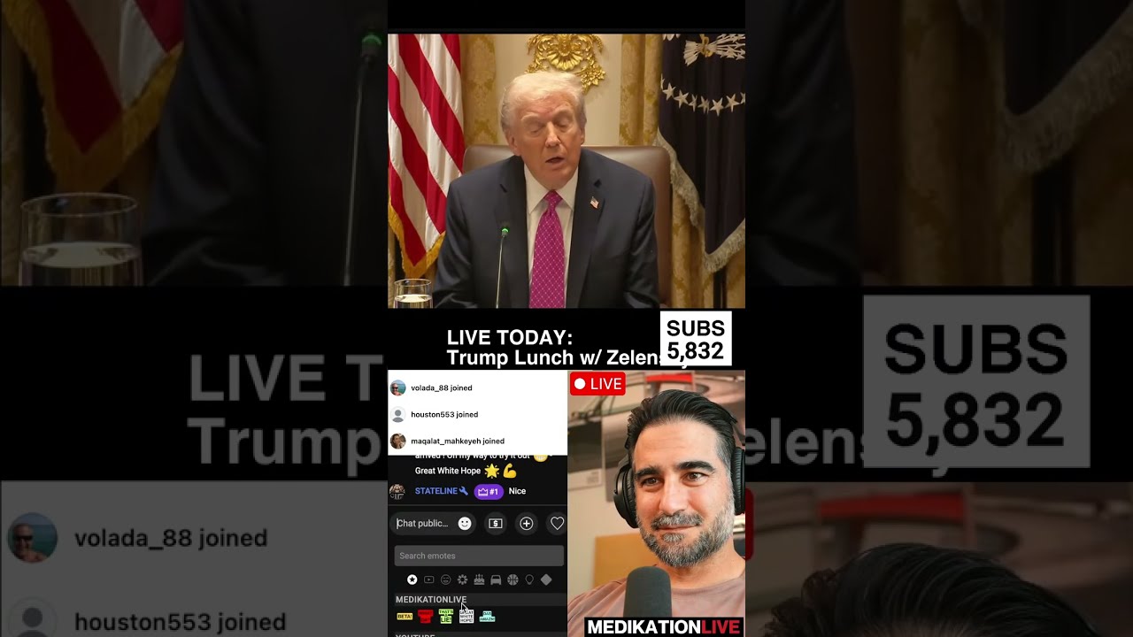 🔴  Medi is LIVE - Trump Lunch at The White House