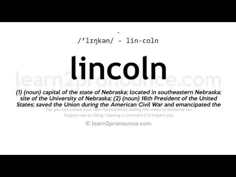, title : 'Pronunciation of Lincoln | Definition of Lincoln'