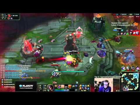 Doublelift - Nice outplay with Ashe ft Bjergsen - League of Legends