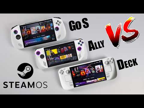 SteamOS:  ROG Ally VS Legion GO S VS Steam Deck OLED - The BEST Is...