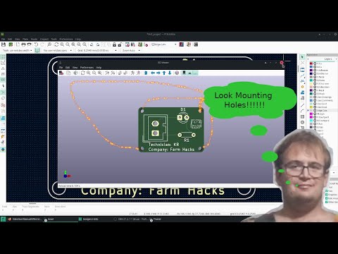 KiCad 6: Add Mounting Holes