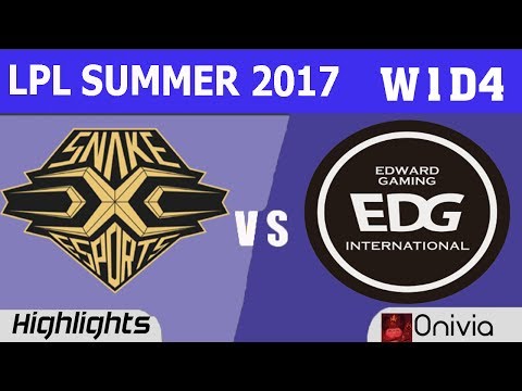 SS vs EDG Highlights Game 1 LPL MÙA HÈ 2017 Snake vs Edward Gaming  G1