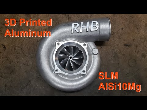 3D Printed Aluminum Turbo Compressor Housing