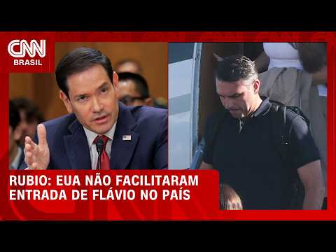 Marco Rubio nega que EUA tenham “facilitado” entrada de Flávio no país | CNN AGORA