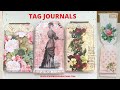 EASY AND BEAUTIFUL TAG JOURNALS ~ SCRAP BUSTER ~ TUTORIAL