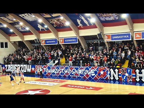 Wisła Kraków Basket oprawa kibiców.4K 17.01.2025