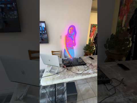 DJ 🐍 playing in an Art gallery 🖼️ #djgirl #playingmusic #artgallery #montreal #fyp #viral