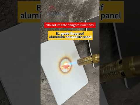 Aluminum Composite Panel B1 vs A1Fire Test — See the Difference!