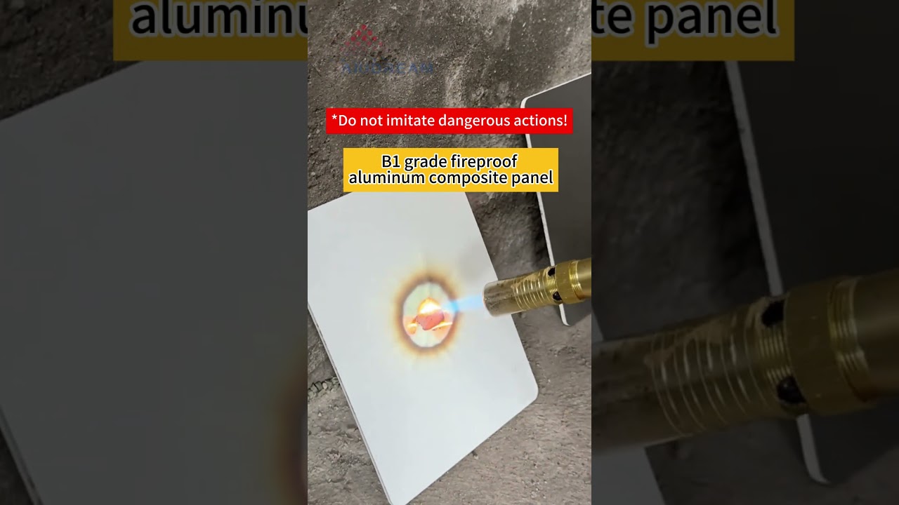 Aluminum Composite Panel B1 vs A1Fire Test — See the Difference!