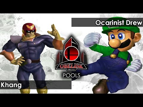 Melee: Khang (Captain Falcon) V Ocarinist Drew (Luigi) - Obelisk 68 Tournament SSBM