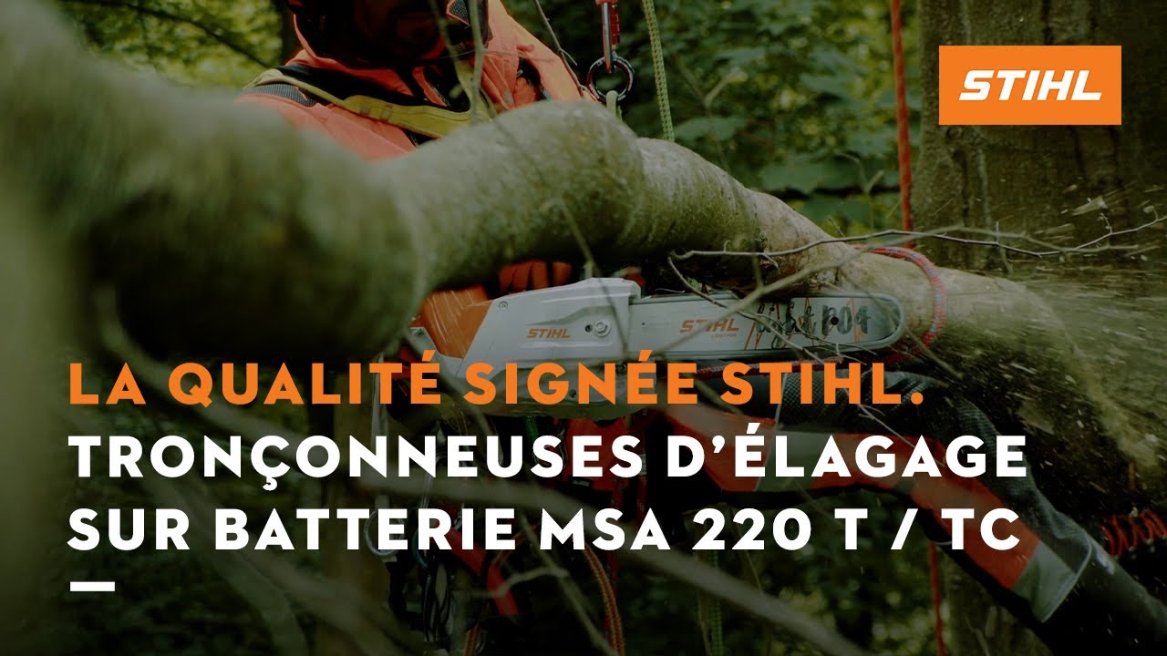 TRONCONNEUSE D'ELAGAGE A BATTERIE STIHL MSA220TCO