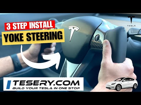 Tesery Tesla Model Y Yoke Steering Wheel Installation and Review