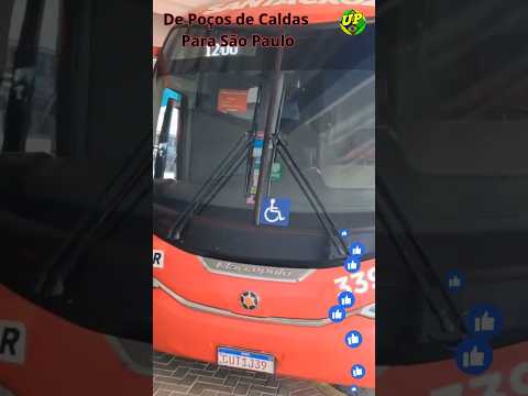 Um belo ônibus da empresa Santa Cruz. Na cidade  de Andradas - MG .