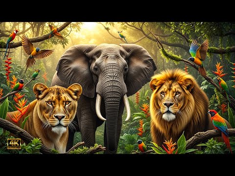 Amazon Wildlife 4K | Animals That Call The Jungle Home | Amazon Rainforest | Relaxation Film