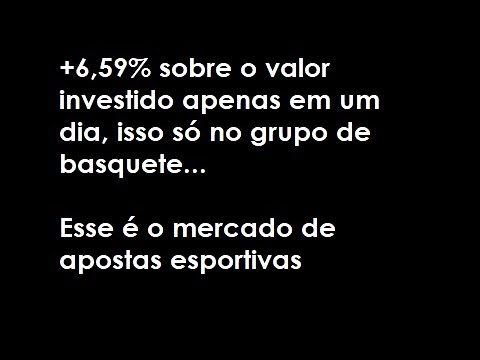 6,59% em um dia - GRUPO LIDERTOPPP TRADER Basquete