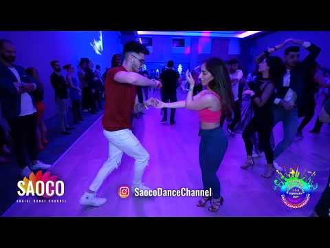 Charlie Zafra Vicente and Melis Özkalender Salsa Dancing at Istanbul Social Dance Marathon, 03.02.19