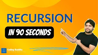 Recursion in Javascript in 90 seconds #codingbuddha #javascriptinterview #recursion