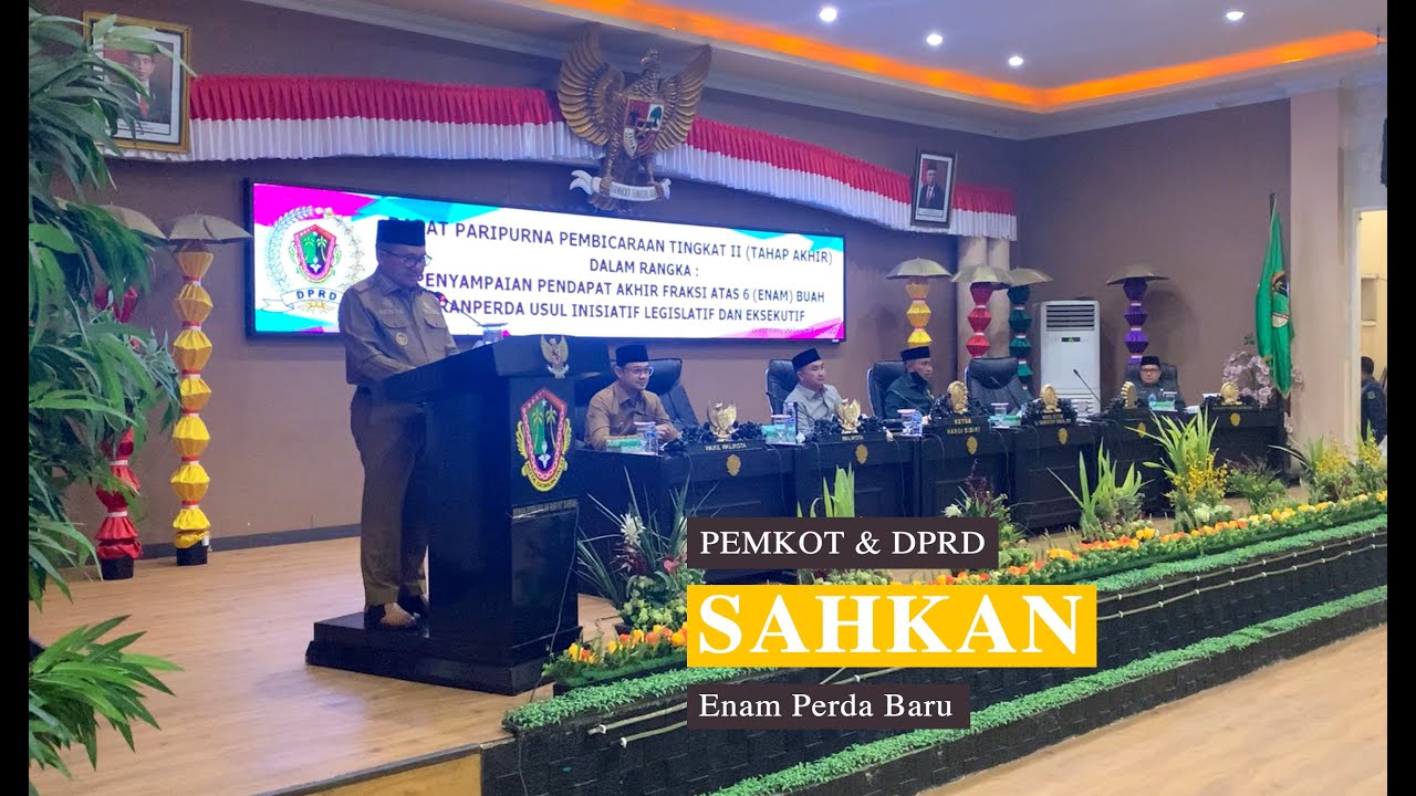 Pemkot dan DPRD Kota Gorontalo Sahkan Enam Perda Baru