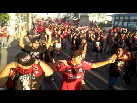 "Caravana La Masakre Tijuana vs Jaguares 22Sep2015" Barra: La Masakr3 • Club: Tijuana