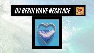 3D UV Resin Wave Necklace | UV Resin Art | UV Resin Jewelry | Beginners Tutorial | How To Do Resin