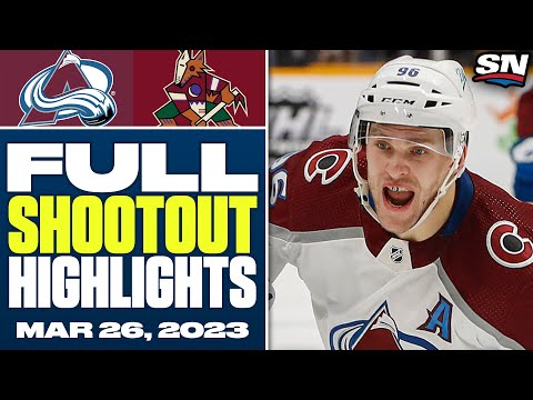 Colorado Avalanche vs. Arizona Coyotes | FULL Shootout Highlights - March 26, 2023