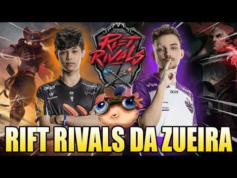 TITAN E MICAO COLOCANDO OS GRINGOS PRA REXPEITAR - RIFT RIVALS DA ZUEIRA