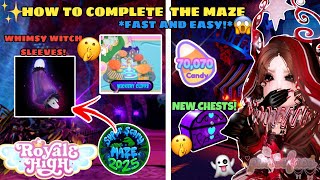 *SUPER QUICK* HOW TO COMPLETE THE NEW MAZE IN THE ROYALE HIGH UPDATE! 'WHIMSY WITCH SLEEVES'