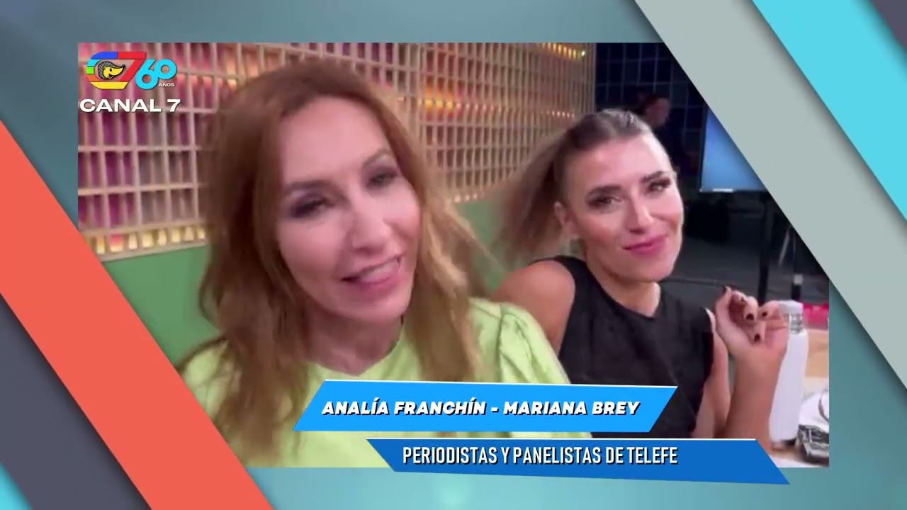 ¡Felices 60 años Canal 7! El saludo de Analía Franchín y Mariana Brey