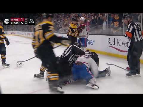 NHL Fight - Canadiens @ Bruins - Dauphin vs Haula - 12/01/2022