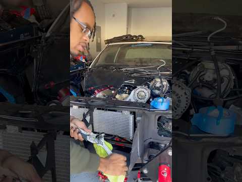 Transmission cooler installed on my ls swapped gbody