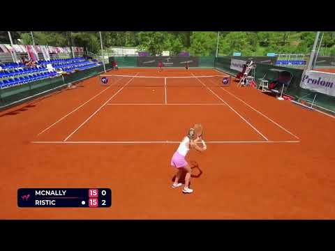 Caty McNally [5] (USA) vs Mia Ristic (SRB) // 6-7 6-2 6-1 // W75 Kursumlijska Banja // 2nd Round