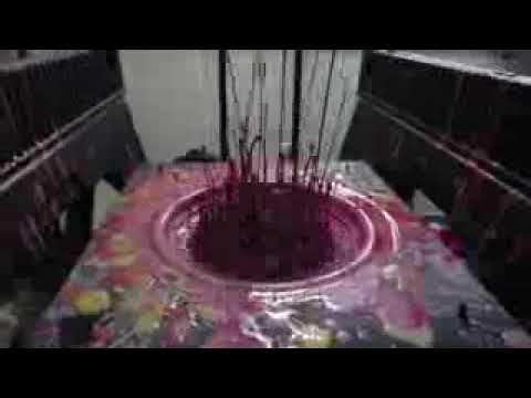 This is what happens when you put paint on a very loud speaker